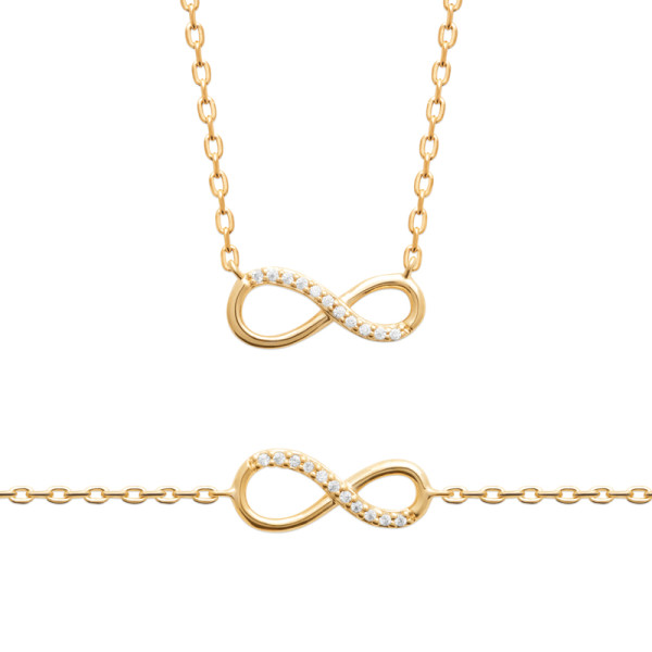 Bracelet plaqué Or 750 oxyde(s) de zirconium 