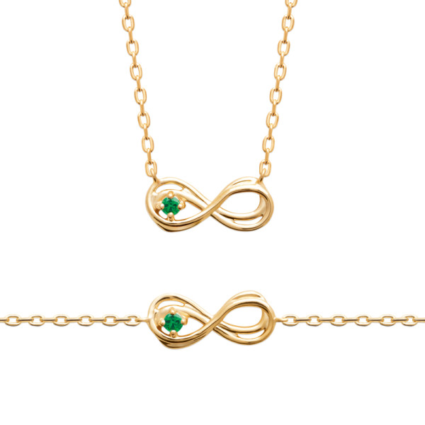 Collier plaqué Or 750 pierre(s) synthétique(s)