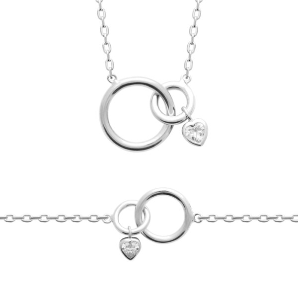 Bracelet argent 925 rhodié oxyde(s) de zirconium 