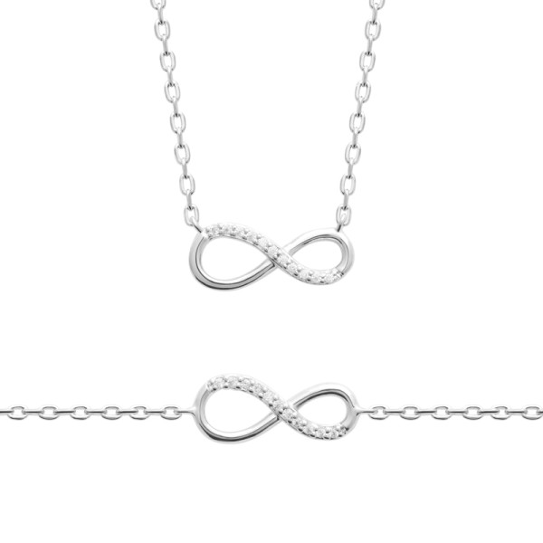 Bracelet argent 925 rhodié oxyde(s) de zirconium 