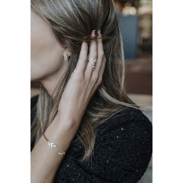 Boucles d'oreilles plaqué Or 750