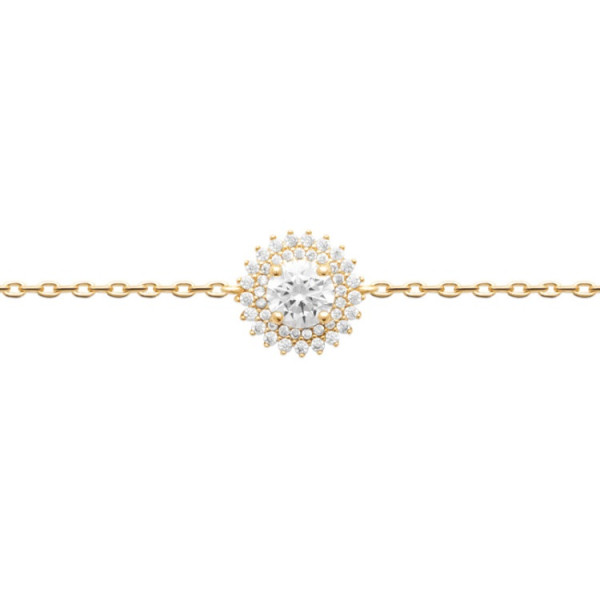 Bracelet plaqué Or 750 oxyde(s) de zirconium