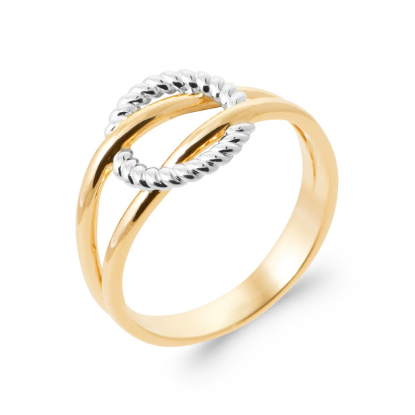Bague plaqué Or 750 bic