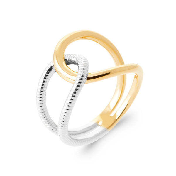 Bague plaqué Or 750 bic