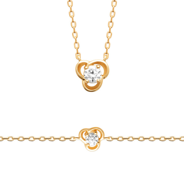 Bracelet plaqué Or 750 oxyde(s) de zirconium 