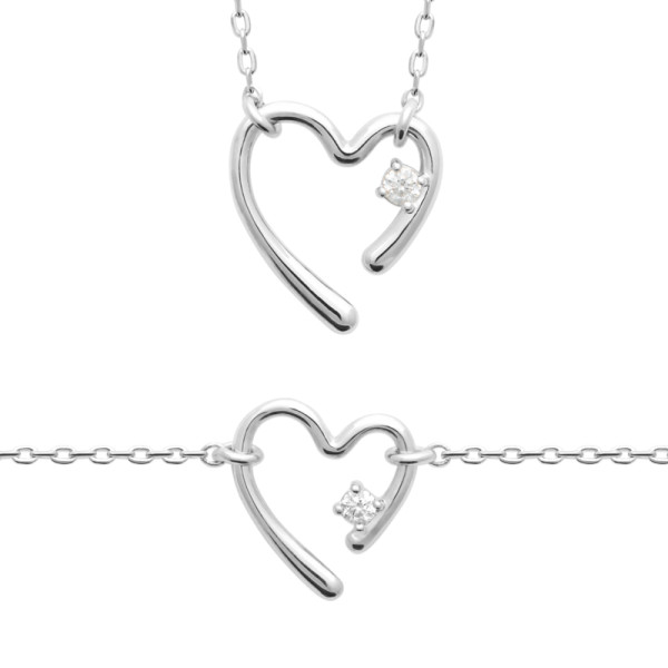 Bracelet argent 925 rhodié oxyde(s) de zirconium 
