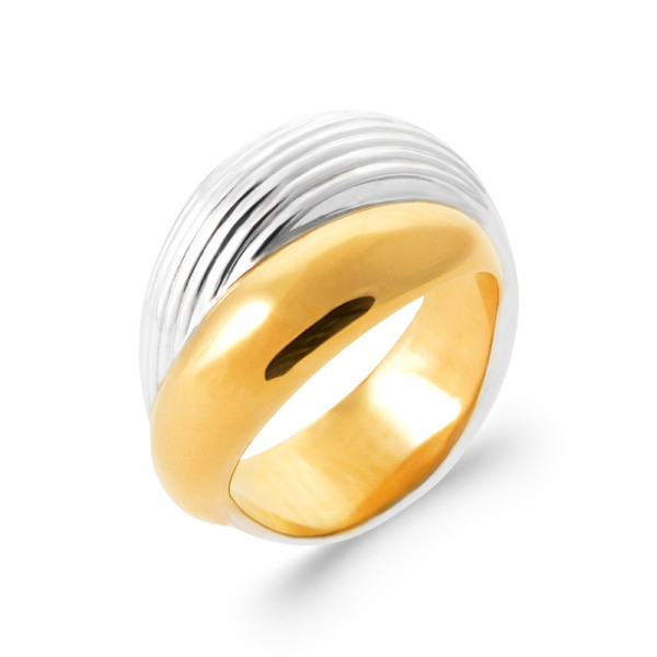 Bague plaqué Or 750 bic