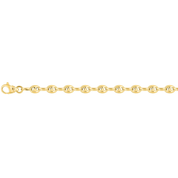 Bracelet Or jaune 750 millièmes grain de café