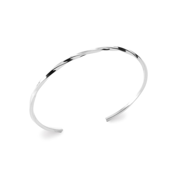 Jonc argent 925 rhodié