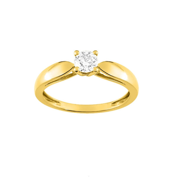 Bague diamant 0.35 Or Jaune 750