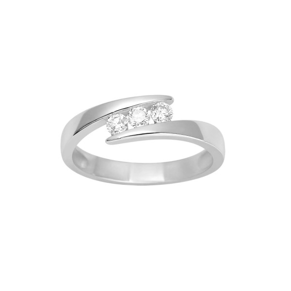 Bague diamant 0.24ct Or Blanc 750