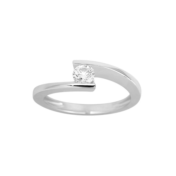 Solitaire diamant 0.30ct Or Blanc 750