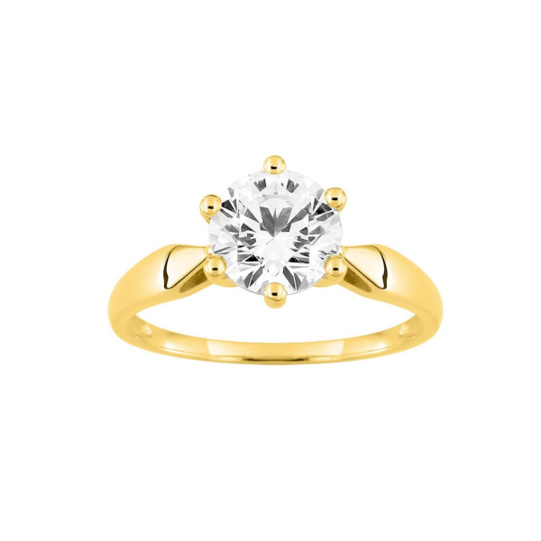 Bague oxyde(s) de zirconium Or Jaune 750