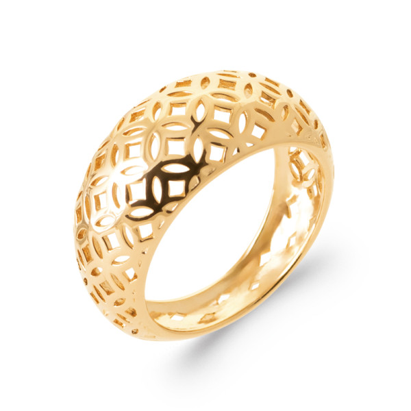 Bague plaqué Or 750 