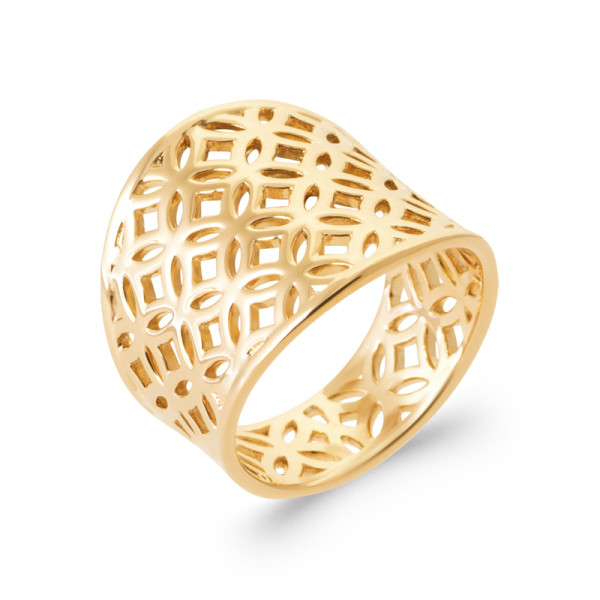 Bague plaqué Or 750 