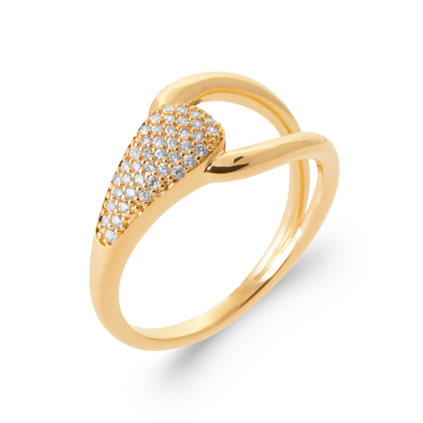 Bague plaqué Or 750 