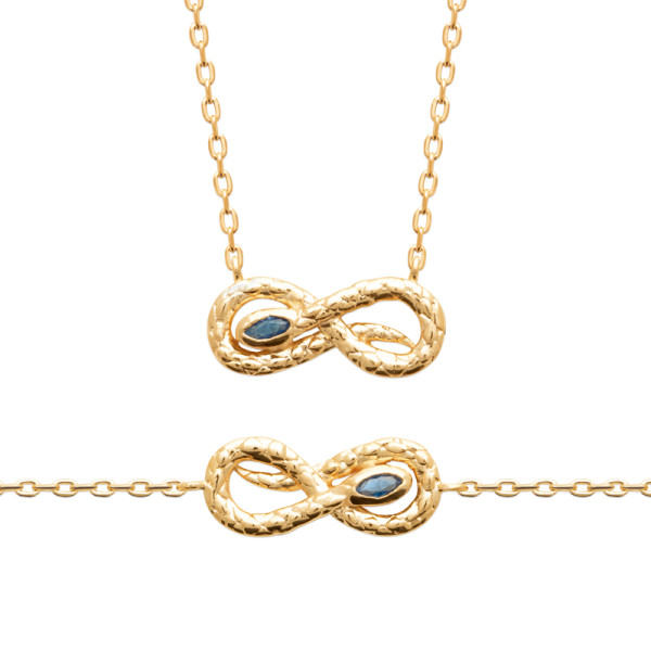 Collier plaqué Or 750 pierre(s) synthétique(s)