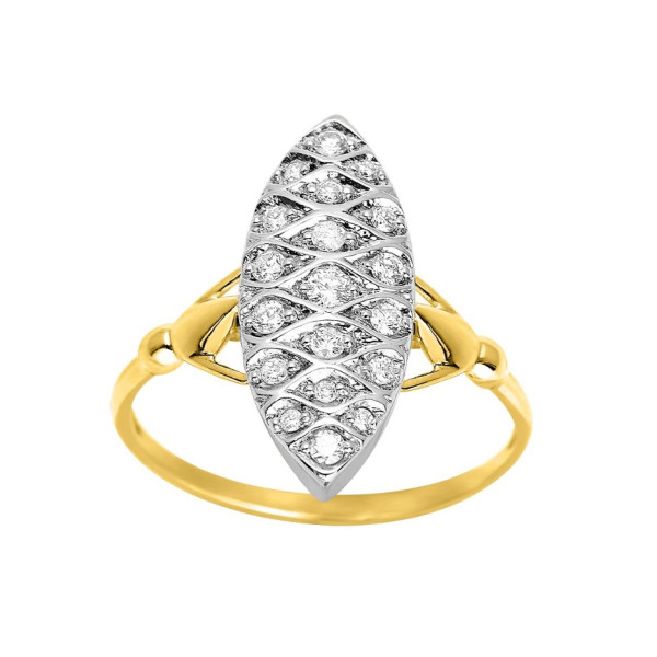 Bague diamant 0.21ct Or Jaune 750