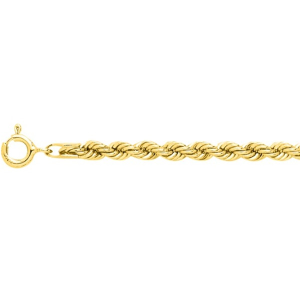 Chaîne corde.droite 3.5mm Or Jaune 750