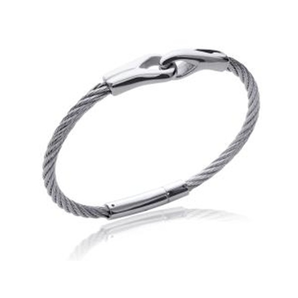 Bracelet homme acier câble
