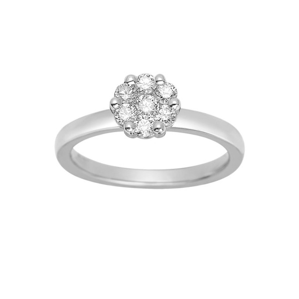 Bague diamant 0.40ct Or Blanc 750