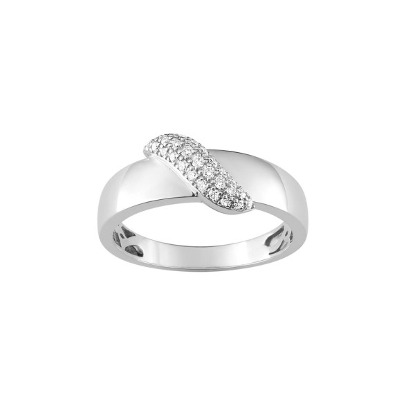 Bague diamant 0.14ct Or Blanc 750