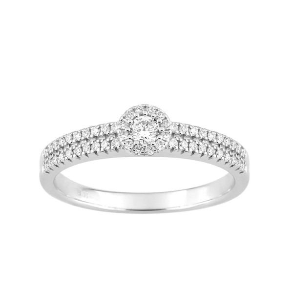 Bague diamant 0.30ct Or Blanc 750