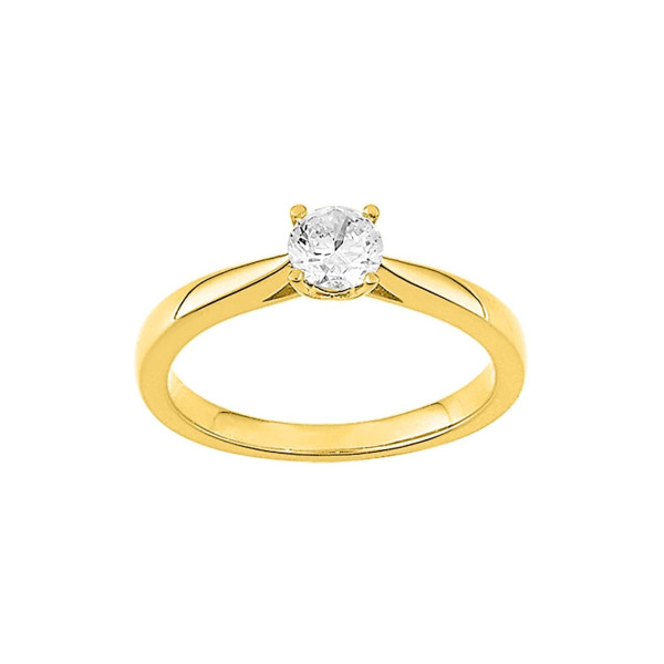 Solitaire diamant 0.4ct Or Jaune 750