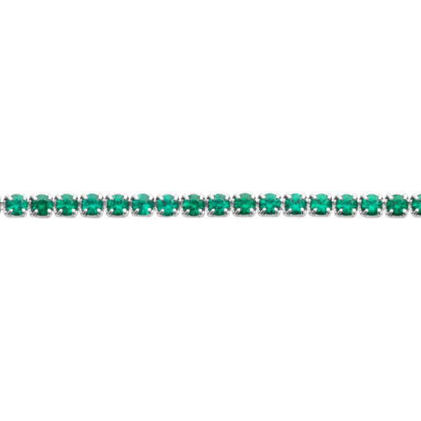 Bracelet argent 925 rhodié pierre(s) synthétique(s)