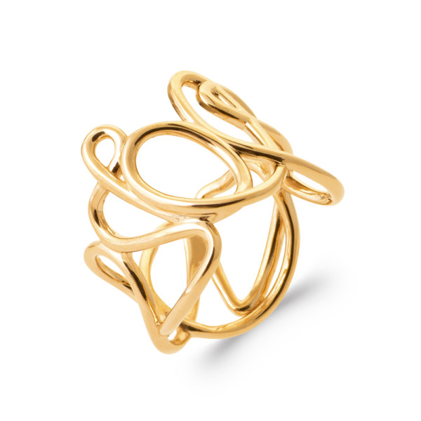 Bague plaqué Or 750 