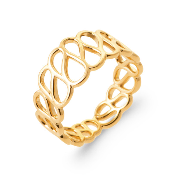 Bague plaqué Or 750 