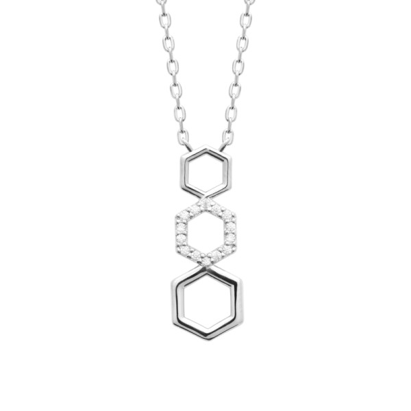 Jonc argent 925 rhodié oxyde(s) de zirconium 
