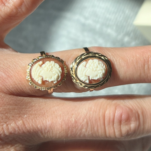 Bague Or Jaune 750 camée