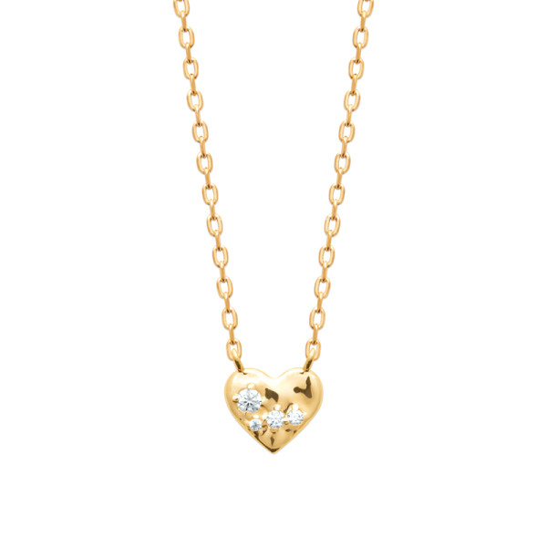 Collier plaqué Or 750 oxyde(s) de zirconium 