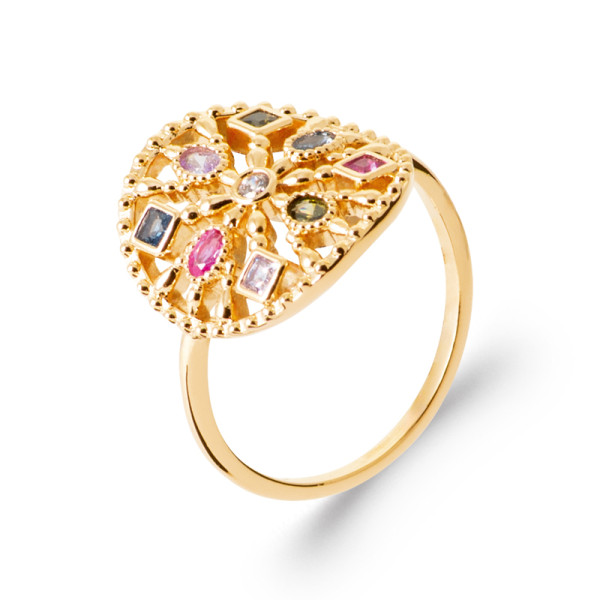 Bague plaqué Or 750...