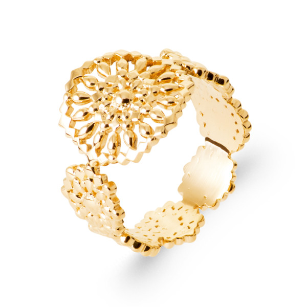 Bague plaqué Or 750 