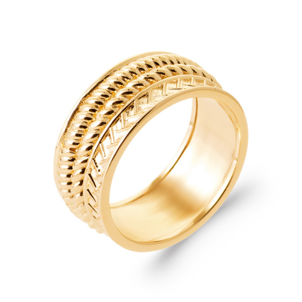 Bague plaqué Or 750 