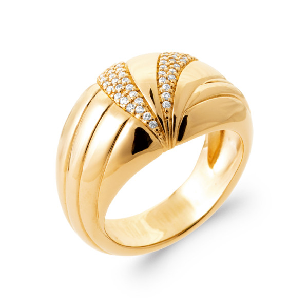 Bague plaqué Or 750...