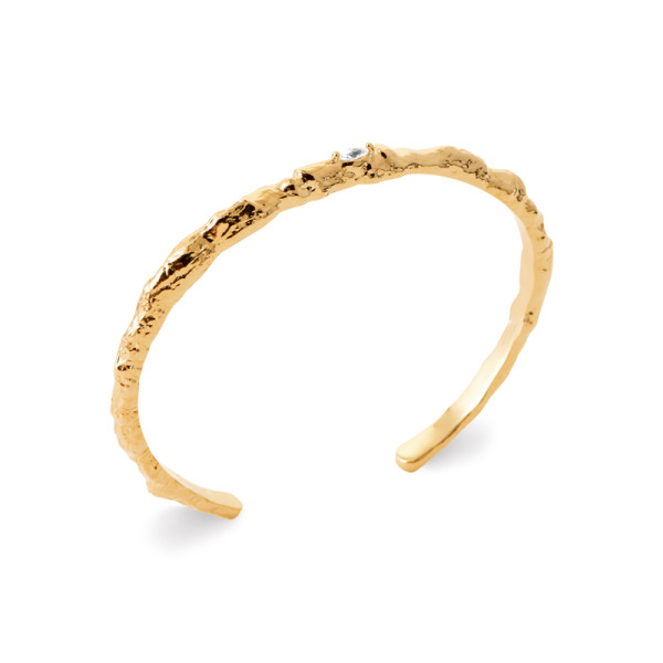 Jonc plaqué Or 750 oxyde(s)...