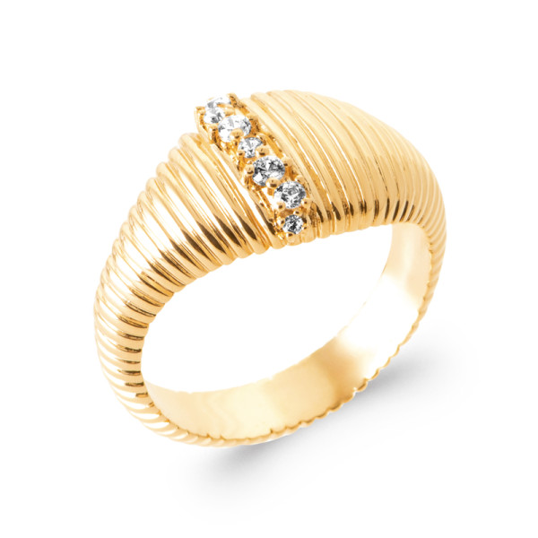 Bague plaqué Or 750...