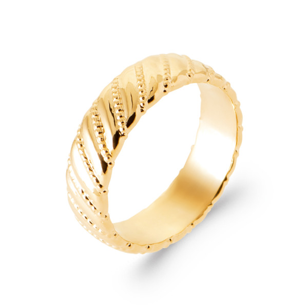 Bague plaqué Or 750 