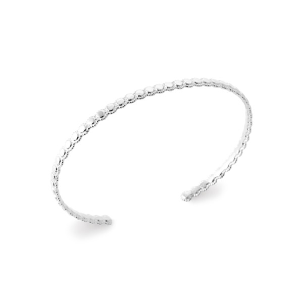 Jonc argent 925 rhodié