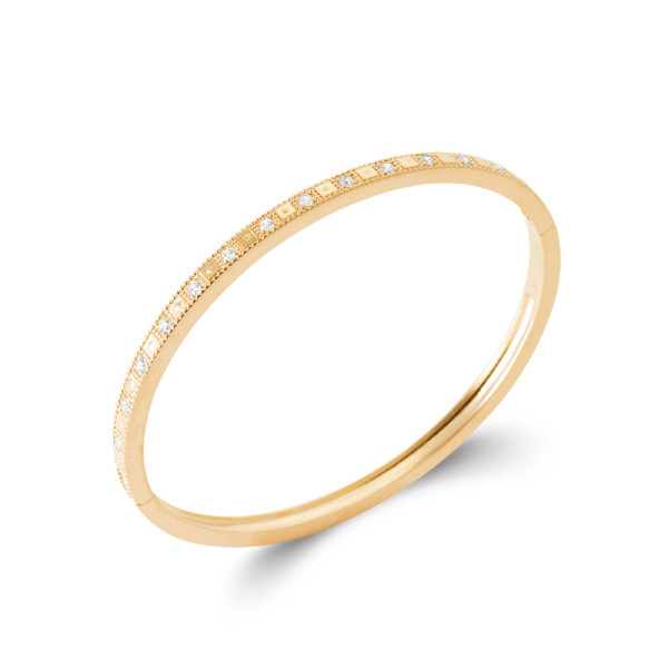 Jonc plaqué Or 750 oxyde(s) de zirconium 