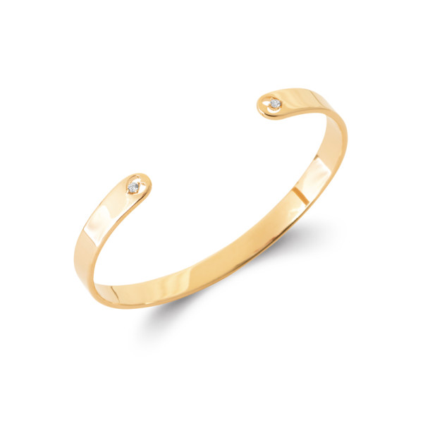 Jonc plaqué Or 750 oxyde(s)...