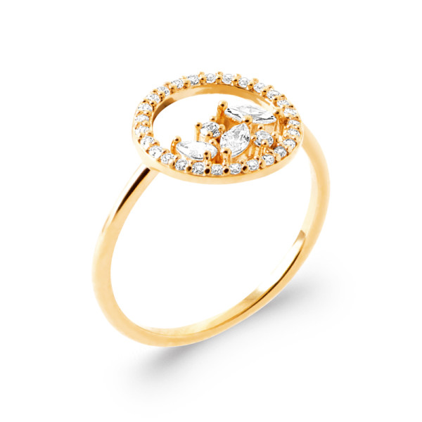 Bague plaqué Or 750...