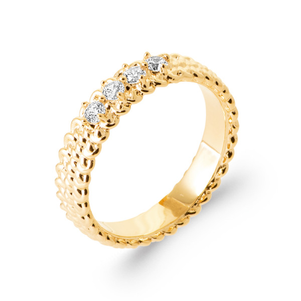 Bague plaqué Or 750...
