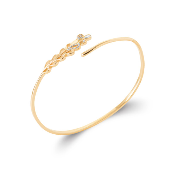 Jonc plaqué Or 750 oxyde(s)...