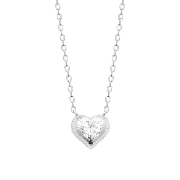 Collier argent 925 rhodié oxyde(s) de zirconium 