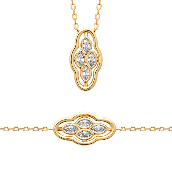 Collier plaqué Or 750...