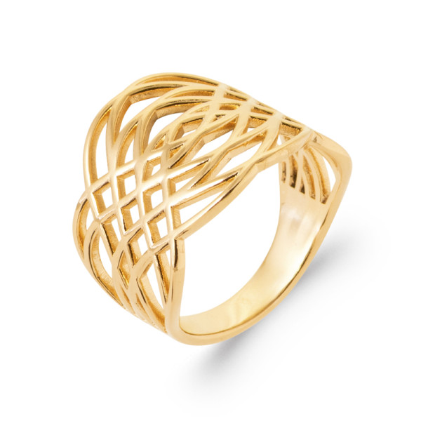 Bague plaqué Or 750 